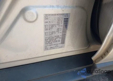 2014 Nissan Rogue Sl из США, поврежденный, VIN 5N1AT2MV0EC802479